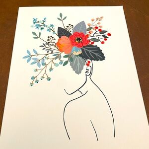 Contemporary Floral Art Prints (set of 2)